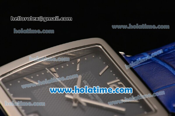Vacheron Constantin Historiques Toledo Miyota Quartz Steel Case with Stick Markers and Blue Dial - Click Image to Close